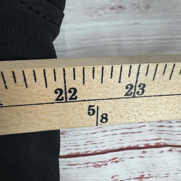 FootJoy Golf Polo Shirt‎ Mens Size Medium Black Stripe Performance Athletic - Picture 8 of 8